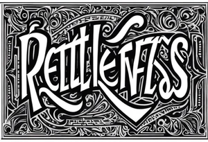 lettering only of the word relentless tattoo idea