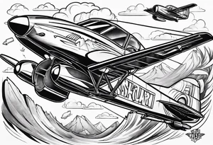 flying cars tattoo idea