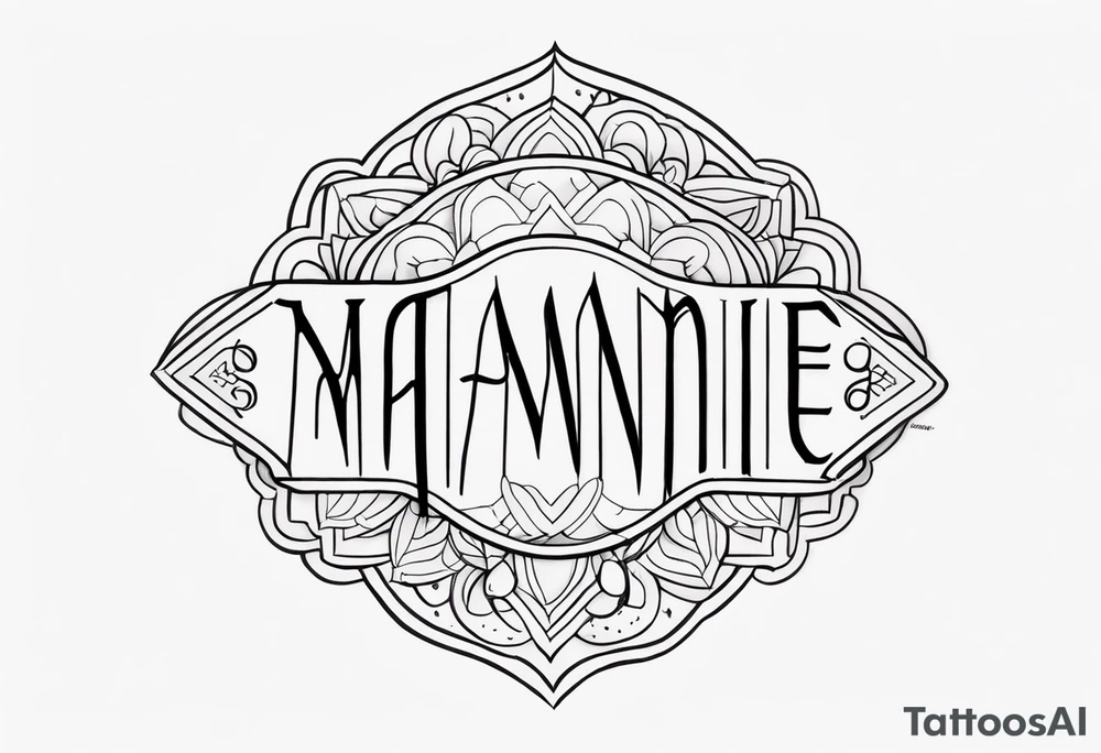 The word manmie tattoo idea
