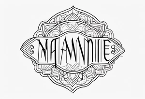 The word manmie tattoo idea