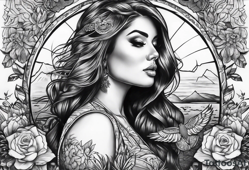 Mcbride family back piece tattoo idea