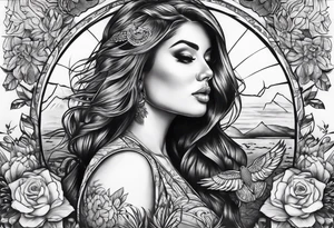 Mcbride family back piece tattoo idea