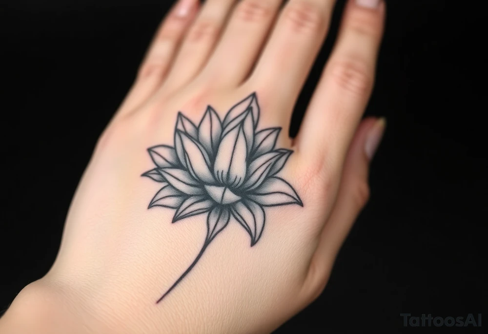 Finding peace in chaos lotus flowers tattoo idea