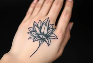Finding peace in chaos lotus flowers tattoo idea