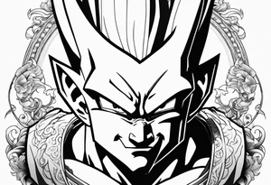 kid majin buu from dragon ball z tattoo idea