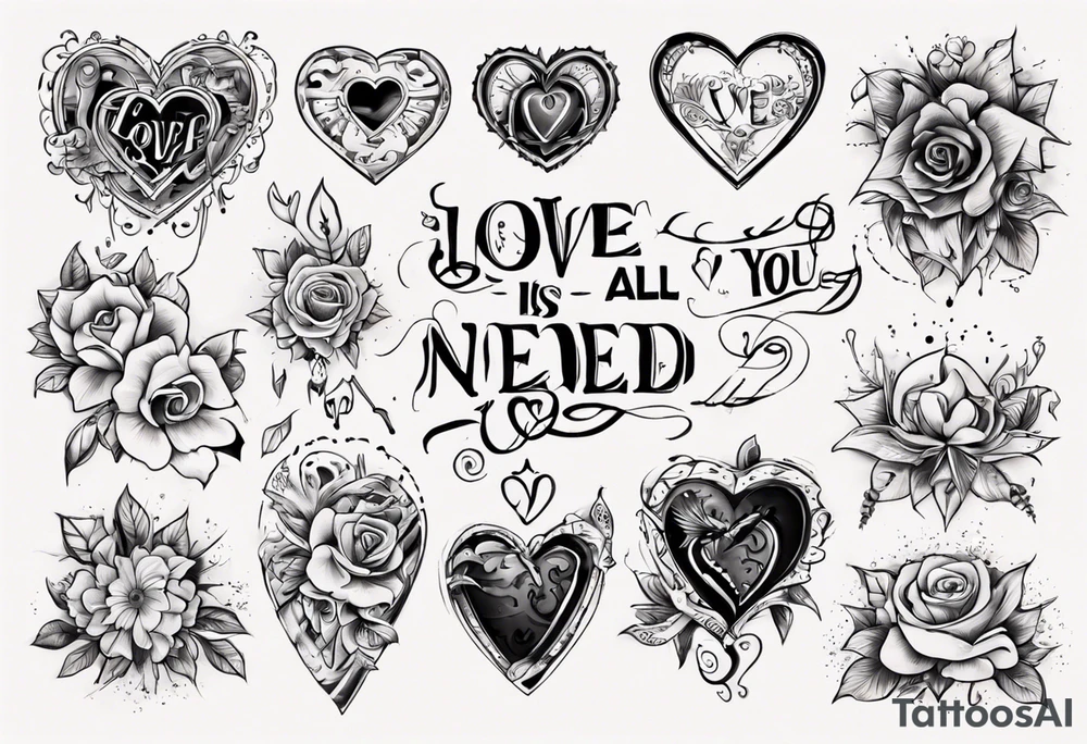 Love is all you need tattoo idea