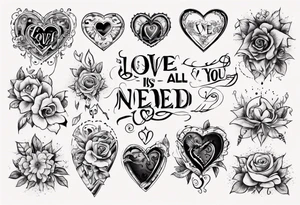 Love is all you need tattoo idea