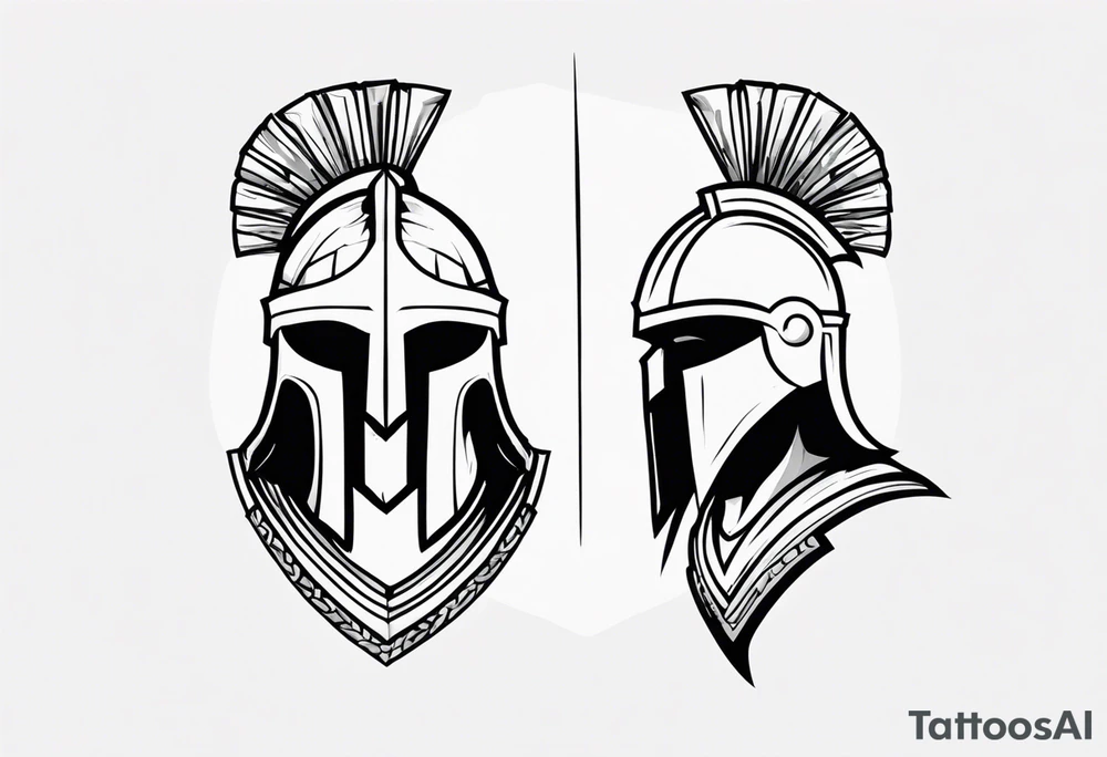 Ancient spartan symbol tattoo tattoo idea
