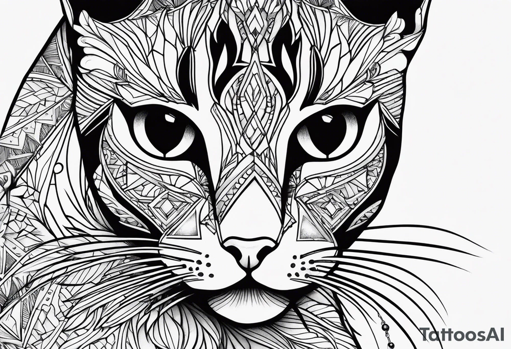 Black Cat tattoo idea