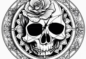 Grateful dead 
clock tattoo idea