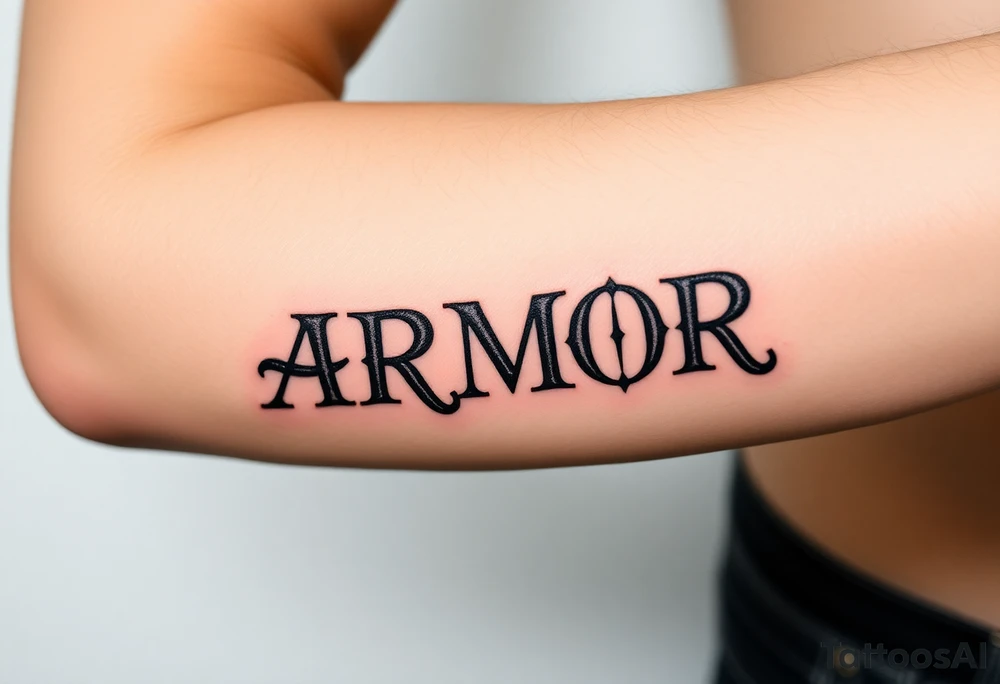 ARMOR tattoo idea