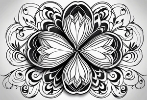 Four leaf clover tattoo idea