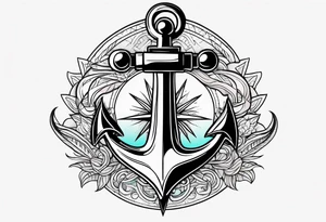 Anchor masculine tattoo idea
