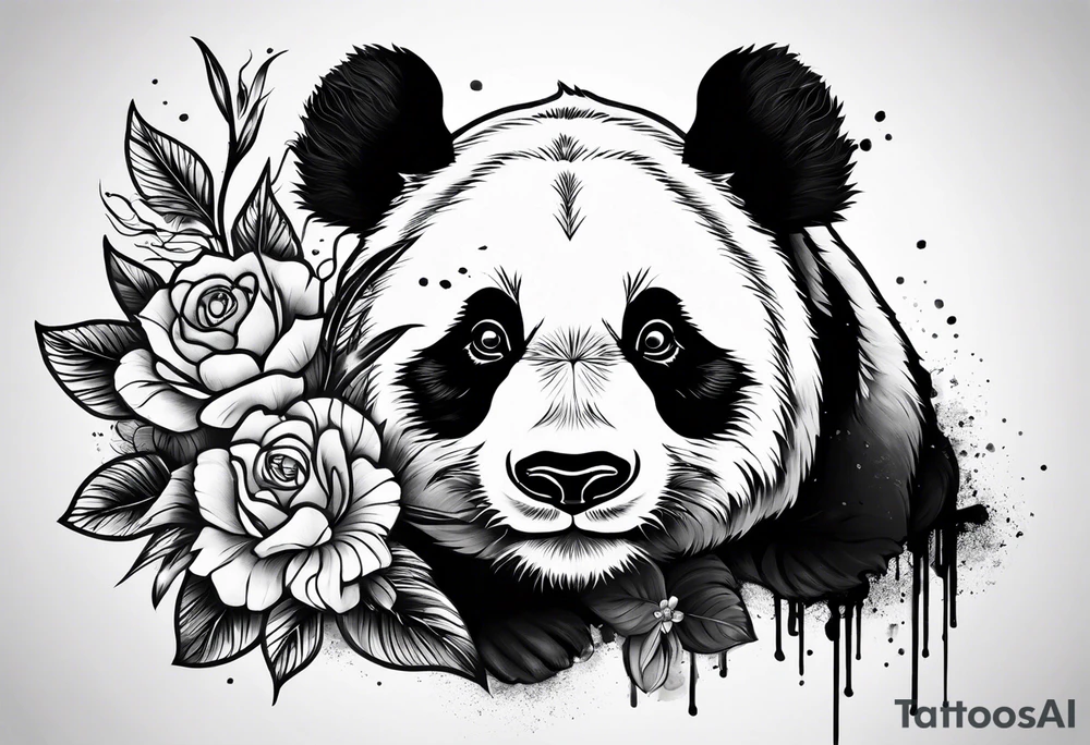 Panda tattoo design tattoo idea