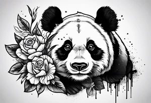 Panda tattoo design tattoo idea