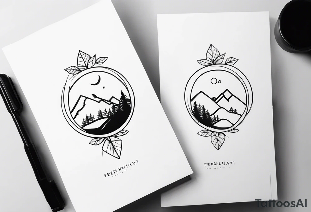 couples matching february tattoo tattoo idea