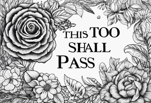 This too shall pass written tattoo idea
