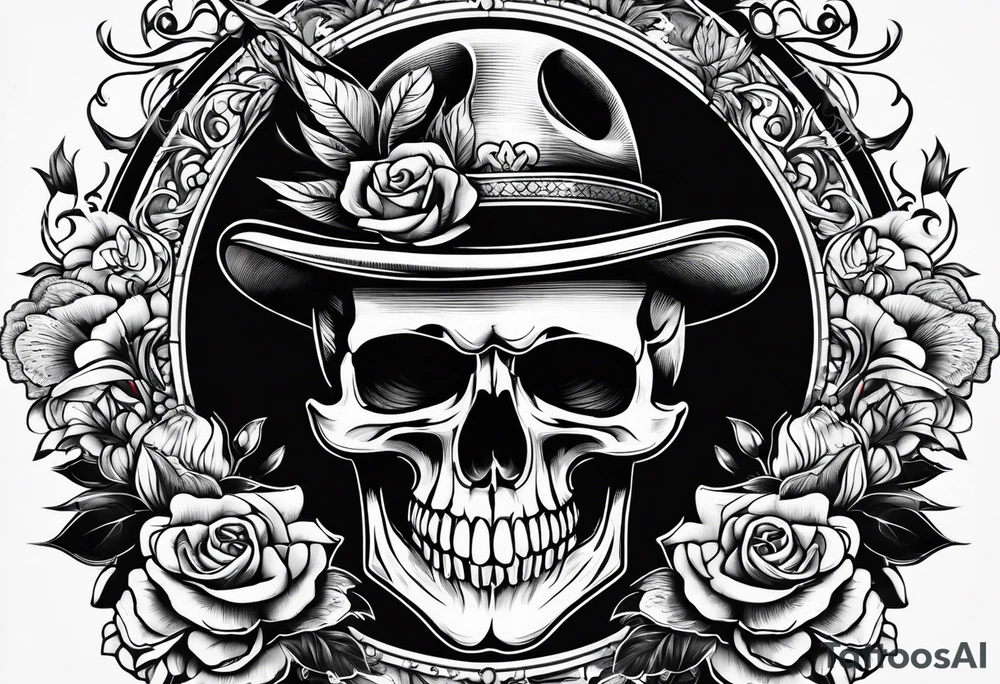 Skull tattoo idea