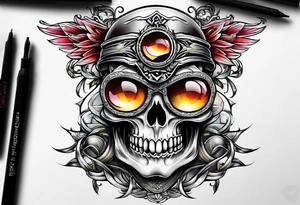Infiniti sedan tattoo idea