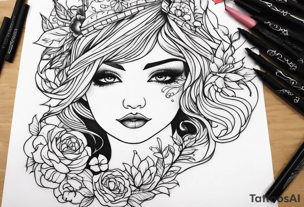 Girl dad dedication tattoo idea