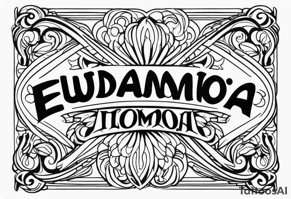 Eudaimonia tattoo idea