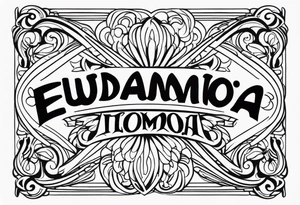 Eudaimonia tattoo idea