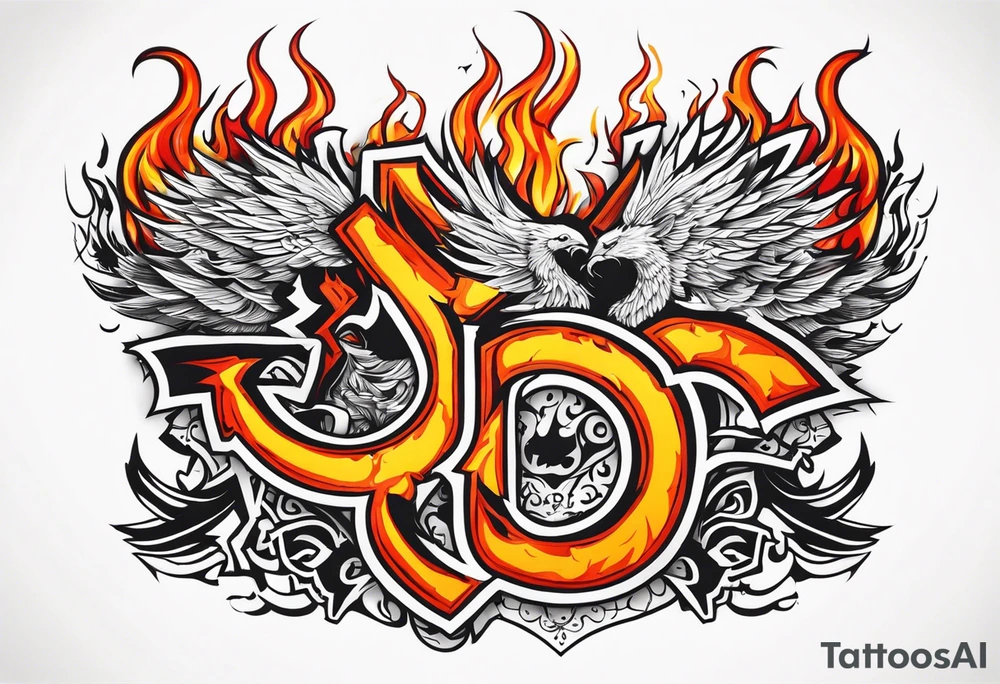 Valhalla on fire tattoo idea