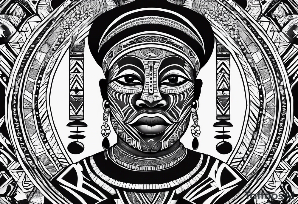 East african tribal markings Ugandan tattoo idea
