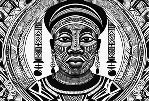 East african tribal markings Ugandan tattoo idea