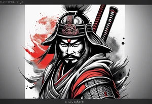 Samurai war themed tattoo idea