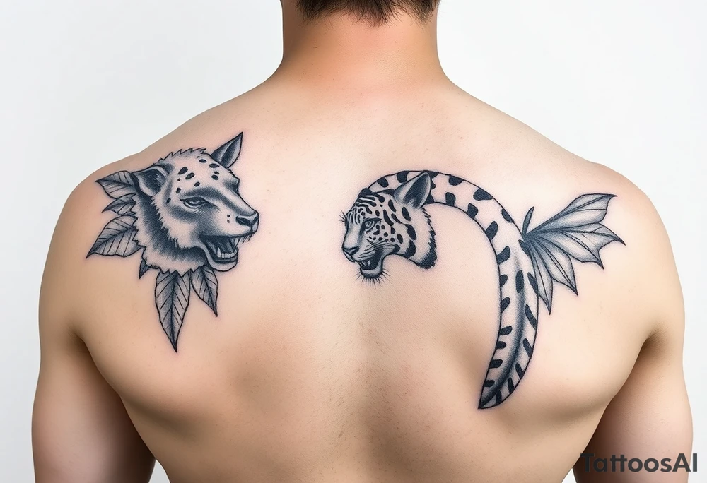 bali zoo themed tattoo idea