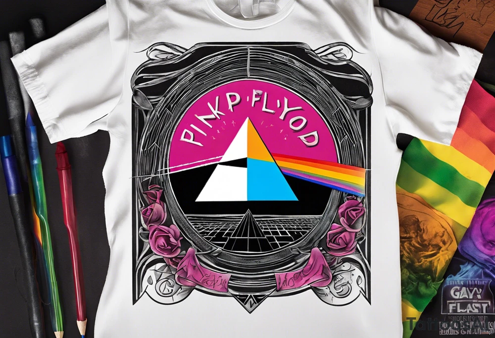 Pink Floyd album cover dark side of the moon. Gay pride tattoo idea