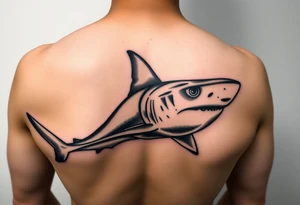 realistic hammerhead shark tattoo idea