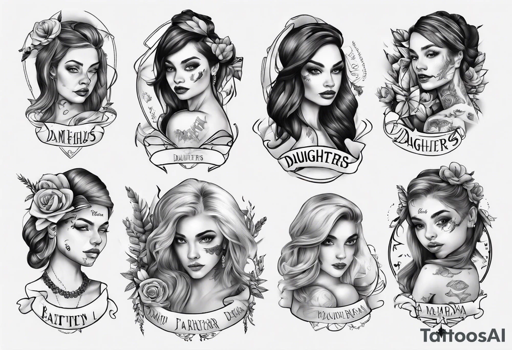 Daughters name tattoo idea