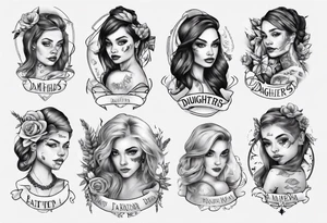 Daughters name tattoo idea