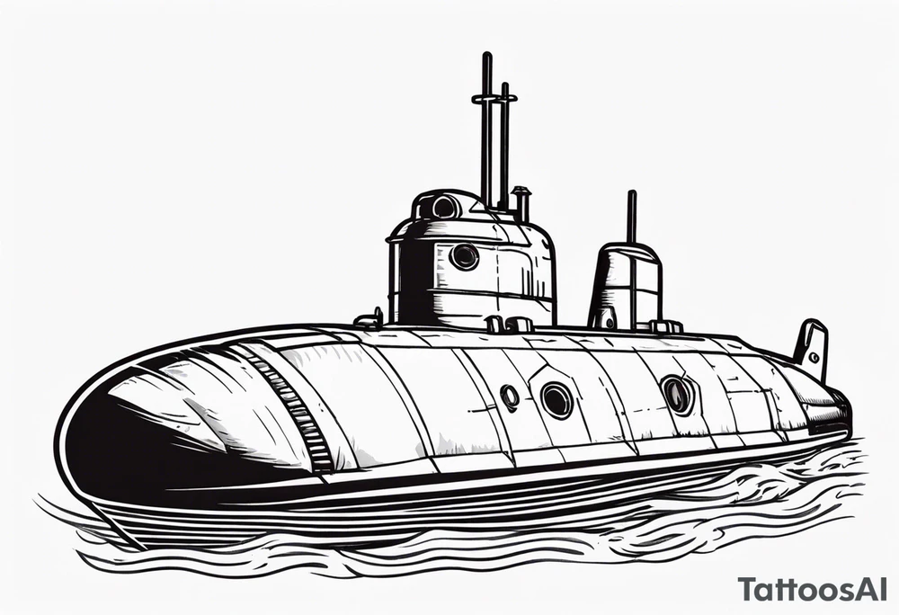fast attack submarine tattoo idea