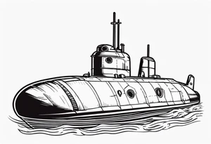 fast attack submarine tattoo idea