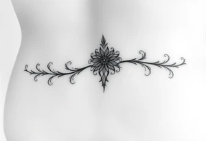 Side of abdominal line tattoo tattoo idea