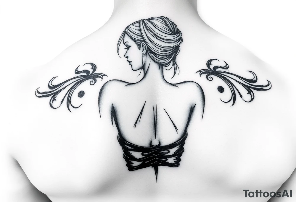 Girl with big ass tattoo idea