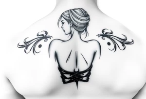 Girl with big ass tattoo idea