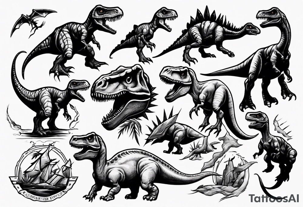 dinosaur tattoo idea