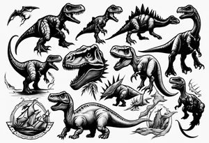 dinosaur tattoo idea