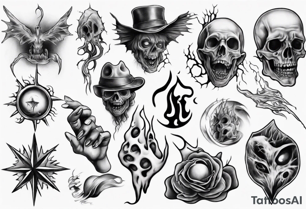 realistic poltergeist tattoo idea