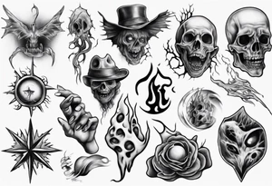 realistic poltergeist tattoo idea