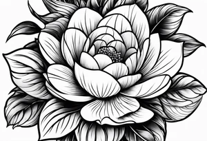 traditional Japanese flowers tattoo idea
