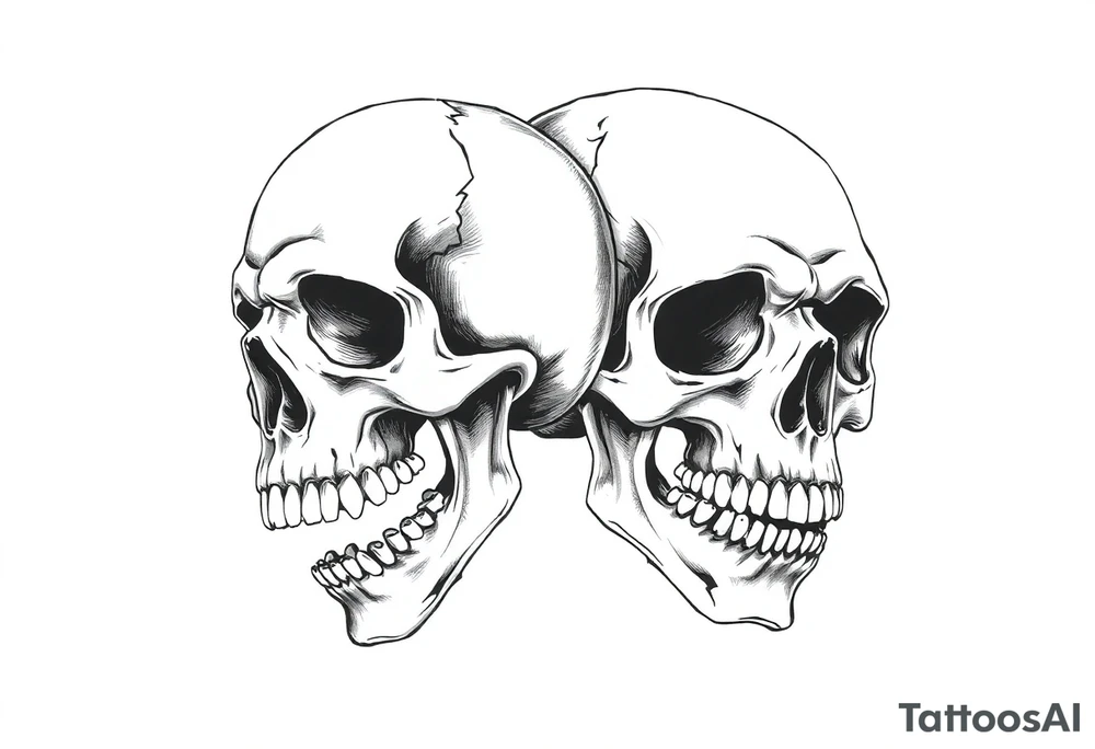Skulls tattoo idea