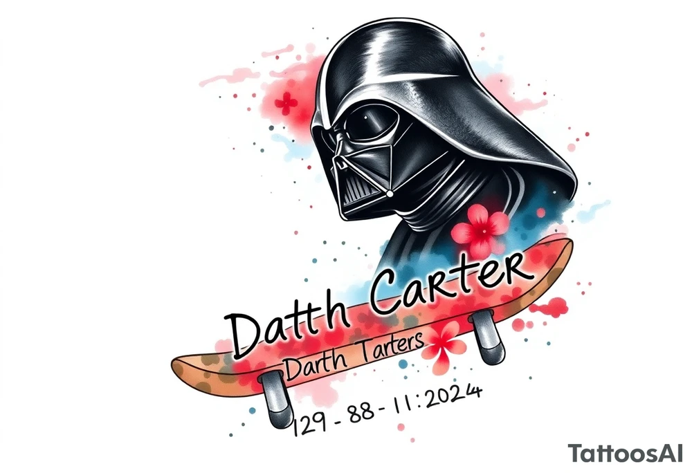 Skateboarding Darth Vader
WORDS "Darth Carter"
12/29/88-01/06/24 tattoo idea