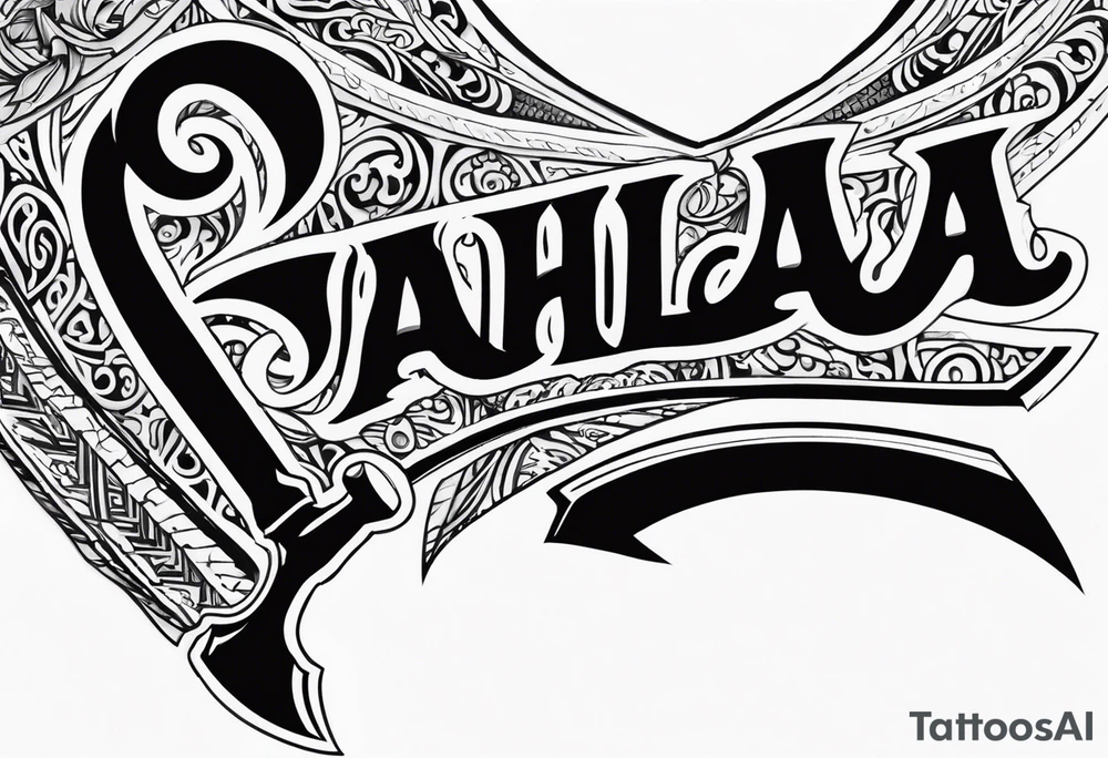 Valhalla axe tattoo idea