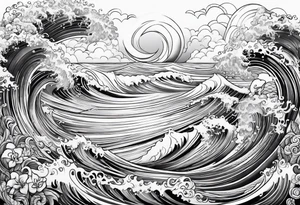 Small ocean tattoo idea