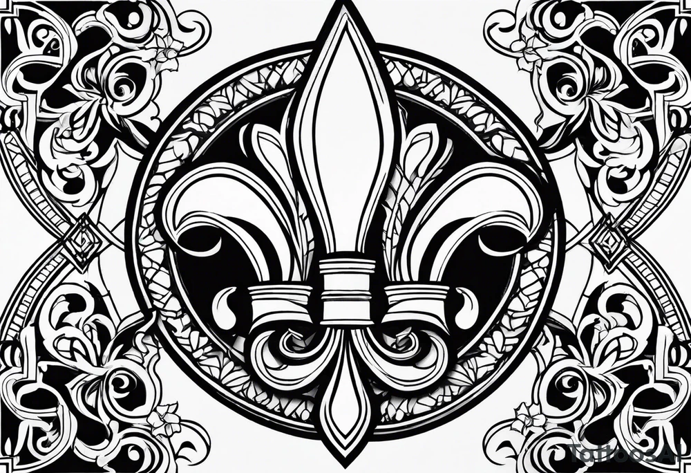 Fleur de lis tattoo idea